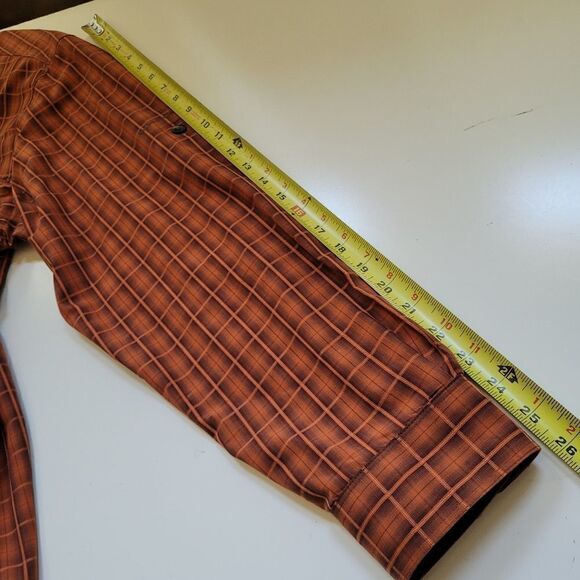 XLT COLUMBIA Omni FALL plaid brown orange outdoor PFG long sleeve SHIRT XL TALL - Picture 5 of 16